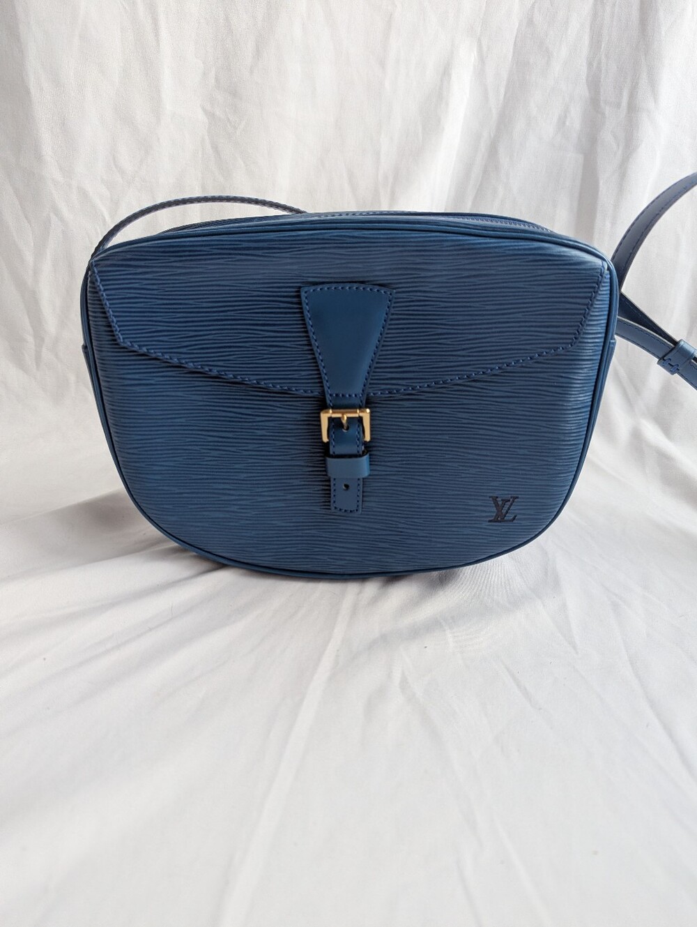 Louis Vuitton Jeune Fille PM Epi Blue Leather Crossbody Bag